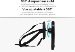 Merkloos Autospiegel Baby - Verstelbare Spiegel Hoofdsteun Autostoel Achterbank - Veiligheidsspiegel - Baby En Kids - 19 X 30cm - 360 Graden Draaibaar - Zwart -Babyproducten 1200x833 2