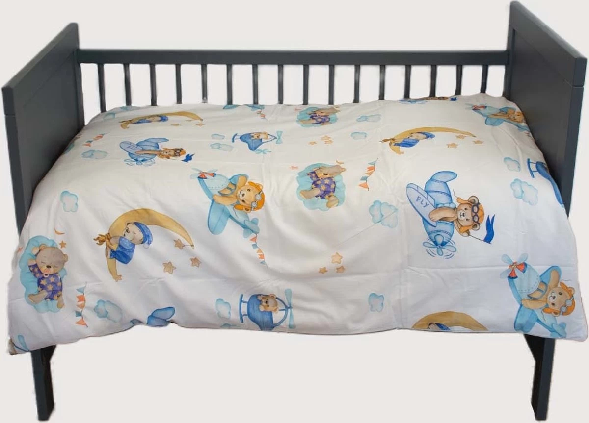 Decoware Ledikant Dekbedovertrek Fly Bear - Katoen - 100x135 Cm 3 Decoware Ledikant Dekbedovertrek Fly Bear - Katoen - 100x135 Cm