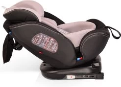 Cangaroo Pilot Black Leather SPS Isofix 360° 0-36 Kg Autostoel Met Zonnekap -Babyproducten 1200x865 1
