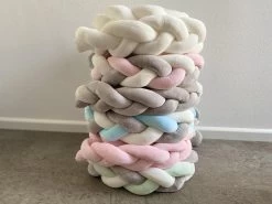 IL BAMBINI Gevlochten Baby Bed Bumper Treccia - Bedomrander - Box Omrander - Hoofdbeschermer - Boxrand - Bedbumper - Stootrand - Boxomrander - (3 Meter) Wit -Babyproducten 1200x899 15