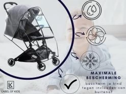 Regenhoes Kinderwagen - Regenhoes Buggy - Wandelwagen - Regenscherm - Universeel - Hoogwaardige Kwaliteit -Babyproducten 1200x900 37