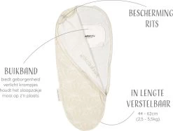 Puckababy Inbakerslaapzak Original Piep 0-3 Maanden - Seashell Sand -Babyproducten 1200x907 4