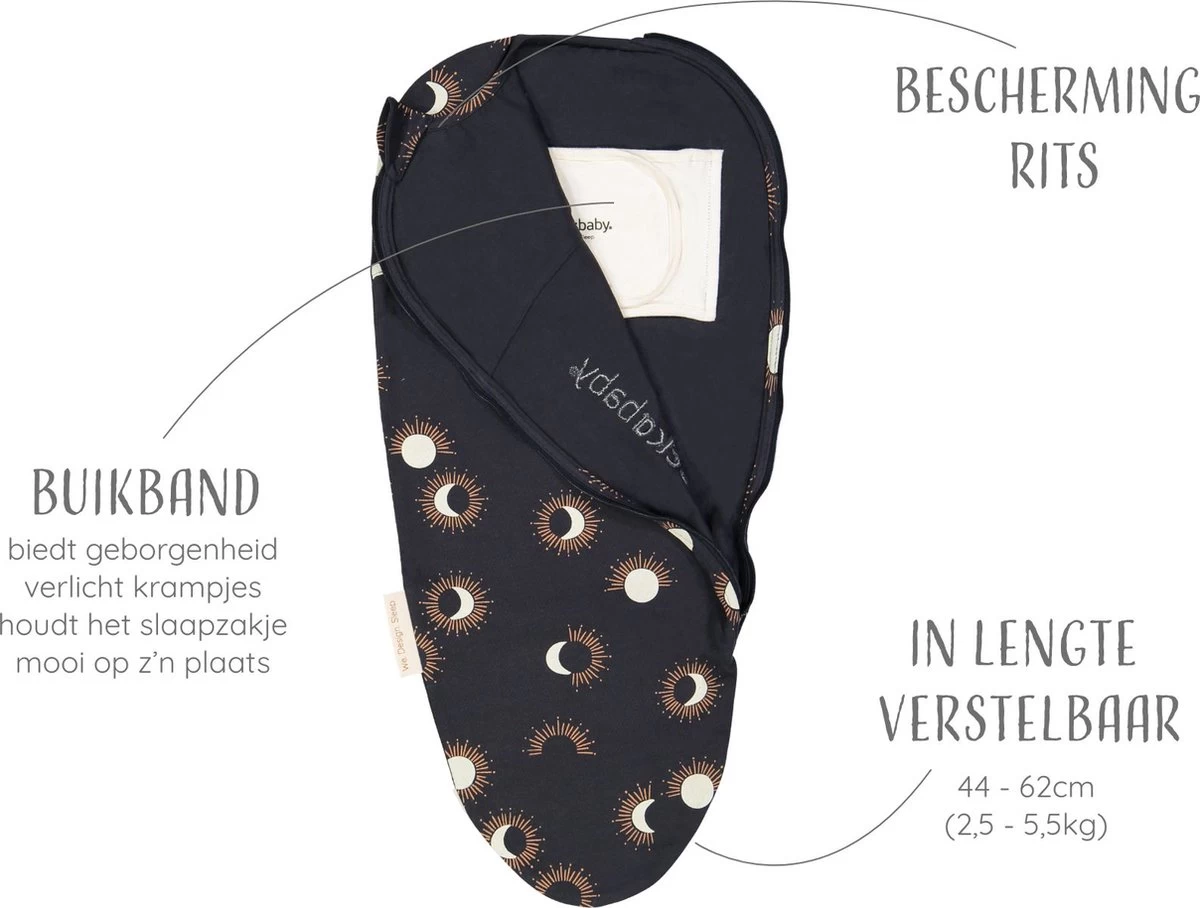 Puckababy Inbakerslaapzak Original Piep 0-3 Maanden - Eclipse Night 5 Puckababy Inbakerslaapzak Original Piep 0-3 Maanden - Eclipse Night - Afbeelding 3