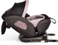 Cangaroo Pilot Black Leather SPS Isofix 360° 0-36 Kg Autostoel Met Zonnekap -Babyproducten 1200x924 1