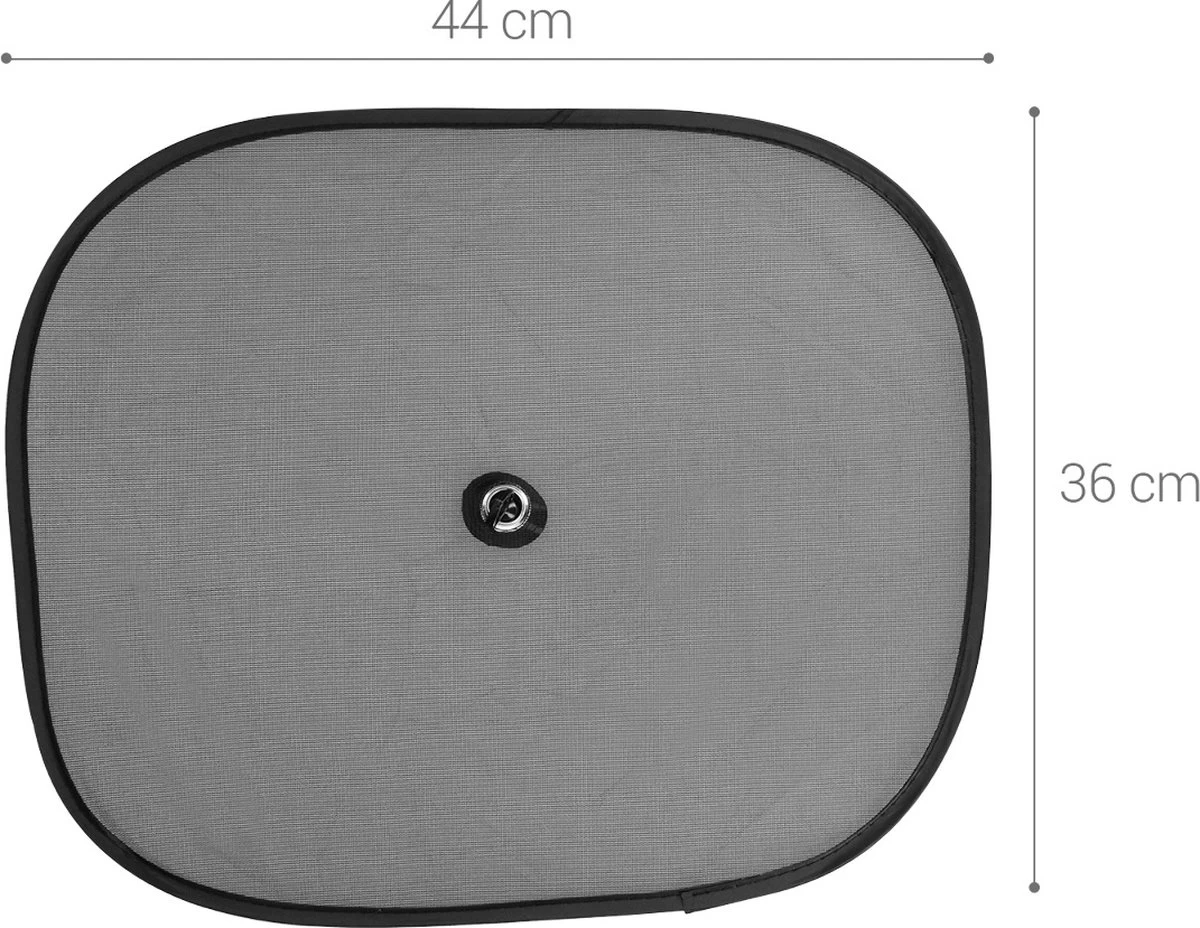 Navaris 2x Auto Zijruit Zonwering - 44 X 36 Cm Zonnescherm Set Voor Bescherming Van Baby, Kinderen - Voor Zijruit En Achterbank 4 Navaris 2x Auto Zijruit Zonwering - 44 X 36 Cm Zonnescherm Set Voor Bescherming Van Baby, Kinderen - Voor Zijruit En Achterbank - Afbeelding 2