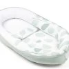 Doomoo Cocoon - Babynestje - Biologisch Katoen - 74 X 46 Cm - Leaves Aqua Green -Babyproducten 1200x934 4