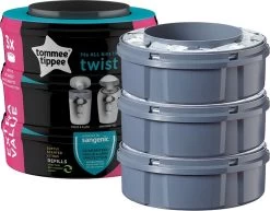 Tommee Tippee Twist & Click Milieuvriendelijke Luieremmer Navulling - Duurzaam Geproduceerde Greenfilm - 3 Stuks -Babyproducten 1200x936 8