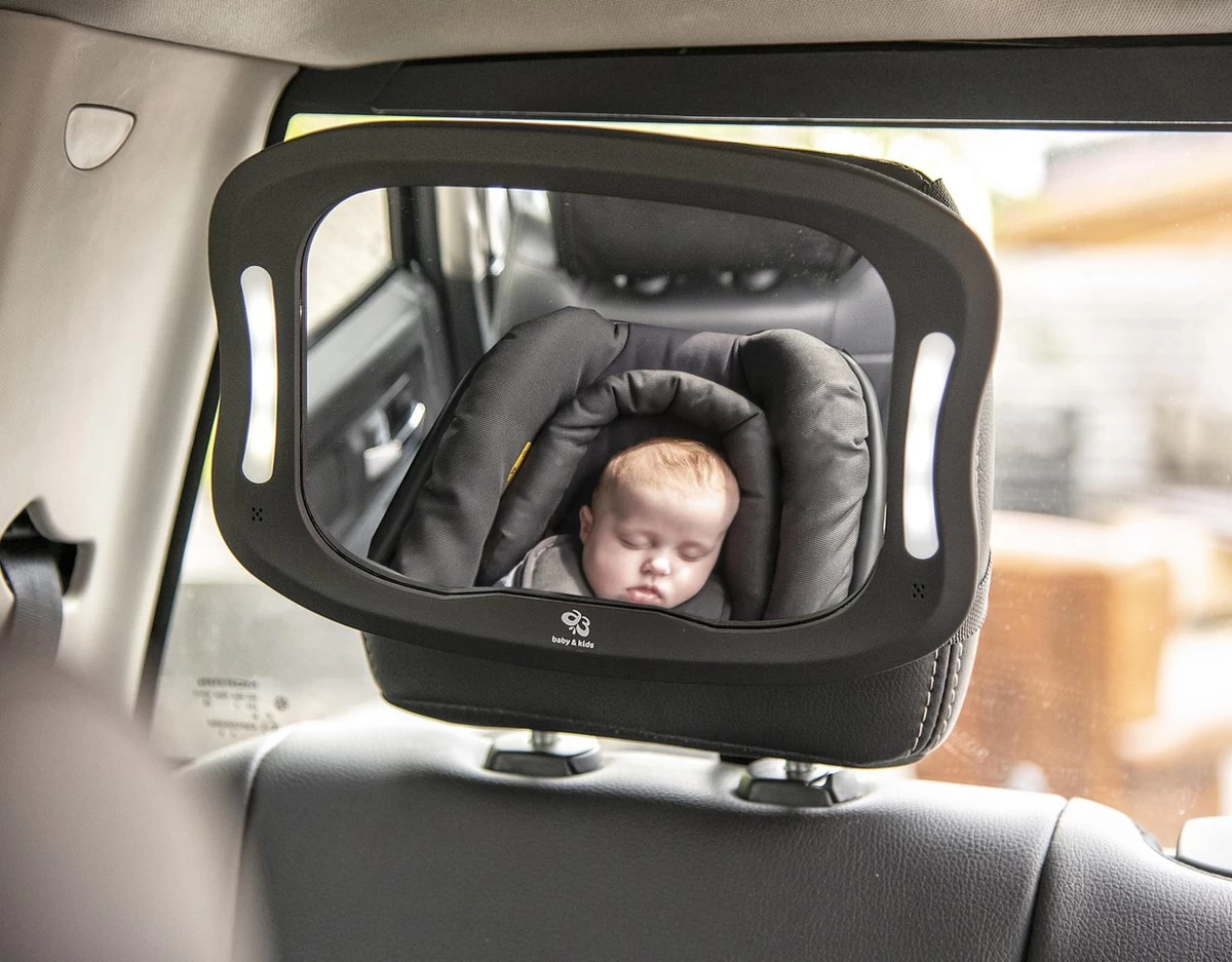 A3 Baby & Kids Autospiegel Met LED Verlichting 64651 5 A3 Baby & Kids Autospiegel Met LED Verlichting 64651 - Afbeelding 3