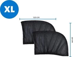 Merkloos 2 Stuks Auto-zonnescherm SPF 30+ Groot Voor Babyblok UV-stralen - Bescherm Uw Kinderen En Dieren – Zwart -Babyproducten 1200x940 1