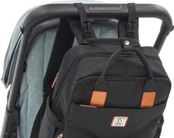 Brisby Slijtvaste Luiertas – Verzorgingstas – Met Buggymontage - Zwart -Babyproducten 1200x953