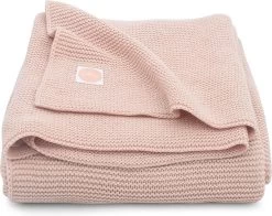 Jollein Baby Deken Ledikant Basic Knit 100x150cm - Pale Pink