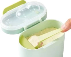 Without Lemon - Baby Melkpoeder Doseer Box - Reisbox - Opbergdoos Voor Voeding - Dispenser Met Schraper En Lepel - Roze - 400ml -Babyproducten 1200x962 6
