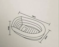 Bambino© Opblaasbaar Babybad - Donkergrijs - 78 X 52 X 30 Cm | Ideaal Voor Op Reis | 0-12 Maanden -Babyproducten 1200x971 5