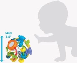 Playgro Speel En Leerbal - Grijp- En Bijtspeelgoed - Klikklak Geluiden - Spiegeltje - Kralen - Cilinder Met Rattelende Ballen -Babyproducten 1200x983