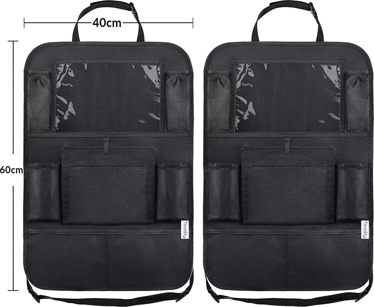 Merkloos Premium Luxe & Stevige Autostoel Organizer Met Tablet Houder - Set Van 2 - Auto Stoel Organiser - 8 Merkloos Premium Luxe & Stevige Autostoel Organizer Met Tablet Houder - Set Van 2 - Auto Stoel Organiser - - Afbeelding 6