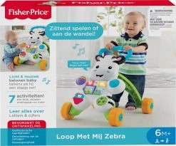 Fisher Price Fisher-Price Loop Met Mij Zebra - Looptrainer -Babyproducten 1200x997