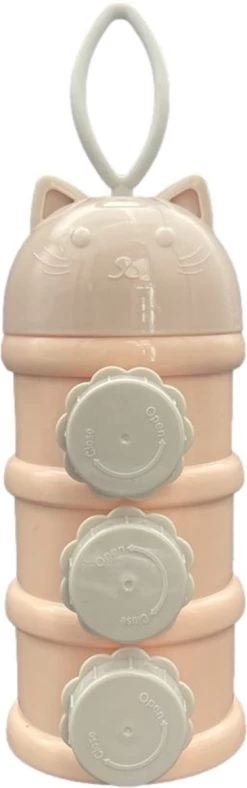 Melkpoedertoren Melkpoeder Toren - Roze - Flesvoedingsaccessoires - Babyvoeding Bewaarbakjes - Doseerdoosjes - Kraam Cadeau - BPA Vrij -Babyproducten 376x1200 1