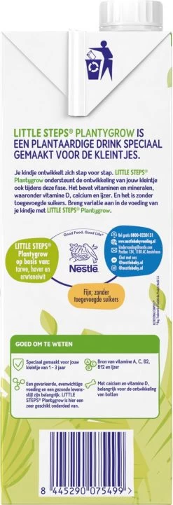 Nestlé LITTLE STEPS® Plantygrow Plantaardige Drink 1-3+jaar -Babyproducten 411x1200