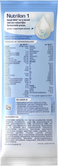 Nutrilon 1 Volledige Zuigelingenvoeding – Flesvoeding Vanaf De Geboorte – 3 Sachets 8 Nutrilon 1 Volledige Zuigelingenvoeding – Flesvoeding Vanaf De Geboorte – 3 Sachets -Babyproducten 418x1200