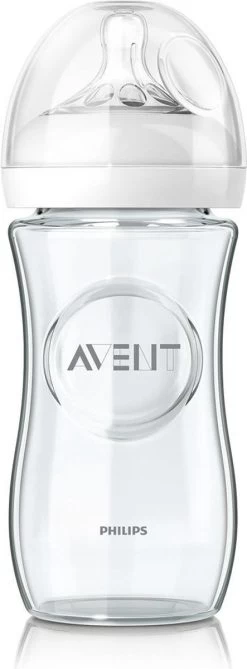 Philips Avent Glazen SCF053/17 - Natural-babyfles - 1m+ - 240ml -Babyproducten 443x1200