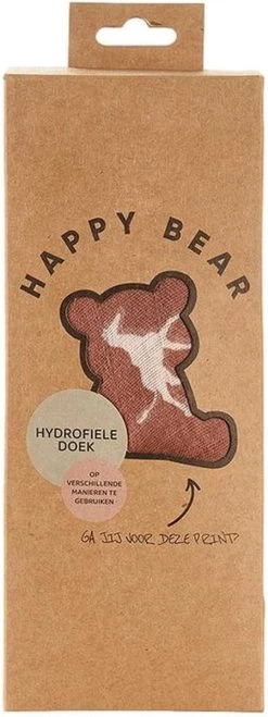 HappyBear | Swaddle Hydrofiele Doek - Savanna | Extra Groot - 120cm | Inbakerdoek | 100% Zachte Tweelaags Katoenen Mousseline -Babyproducten 450x1200 3