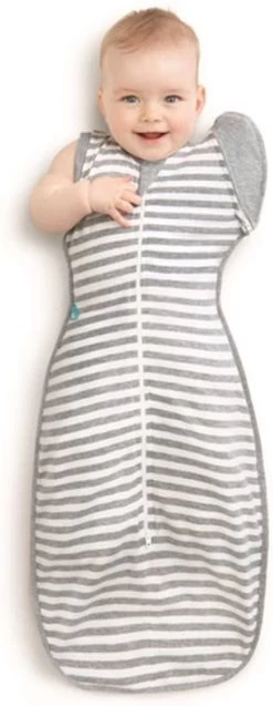 Love To Dream™ Babyslaapzak Swaddle Up™ - Inbakeren Afbouwen - Baby 6-9 Maanden - 8.5-11 Kg - All Season - Grijs -Babyproducten 465x1200 1