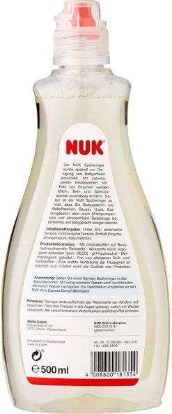 Nuk Afwasmiddel Voor Babyflessen & Spenen, Met Natuurlijk Ingredienten, 500 Ml -Babyproducten 500x1200 14