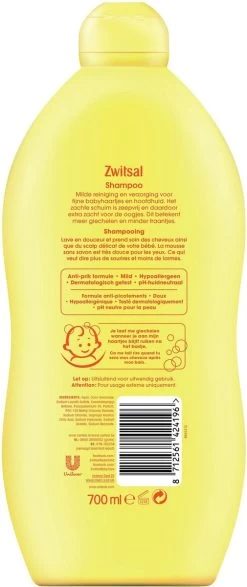 Zwitsal Baby Shampoo - 2 X 700 Ml - Voordeelverpakking -Babyproducten 505x1200 1