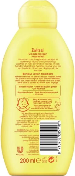 Zwitsal Baby Goedemorgen Haarlotion - 3 X 200 Ml - Voordeelverpakking 9 Zwitsal Baby Goedemorgen Haarlotion - 3 X 200 Ml - Voordeelverpakking -Babyproducten 512x1200 2