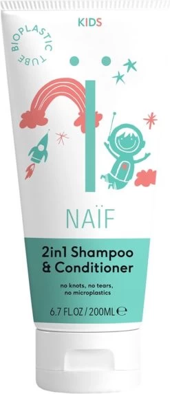 Naïf 2 In 1 Shampoo & Conditioner - Kids - 200ml - Met Natuurlijke Ingrediënten -Babyproducten 517x1200 2