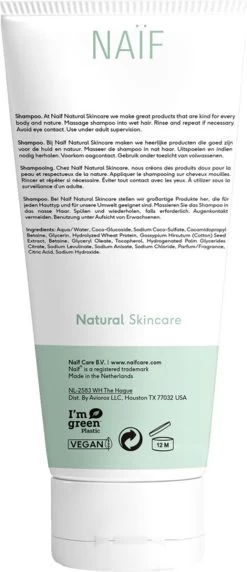 Naïf Verzorgende Shampoo - Baby En Kind - 200ml - Met Natuurlijke Ingrediënten -Babyproducten 518x1200 3