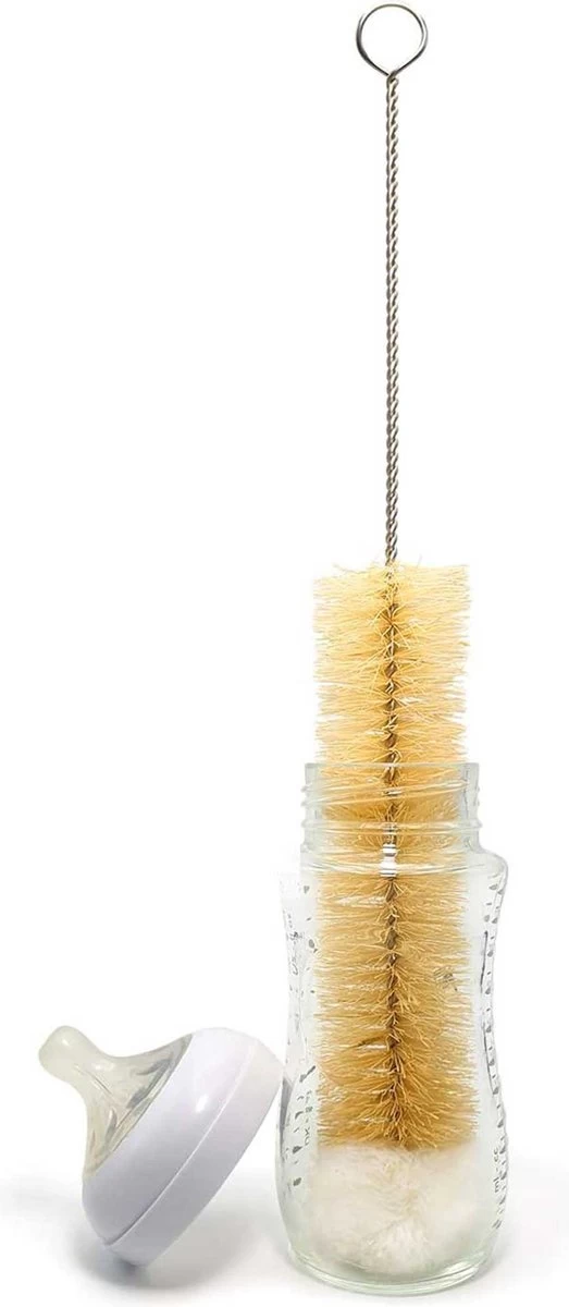 Wonix® - Flessenborstel Set - Flessenreiniger - Sisal En Katoenen Borstel - BPA Vrij - Voor Baby Flesje, Glazen Flessen - 4 Stuks 6 Wonix® - Flessenborstel Set - Flessenreiniger - Sisal En Katoenen Borstel - BPA Vrij - Voor Baby Flesje, Glazen Flessen - 4 Stuks - Afbeelding 4