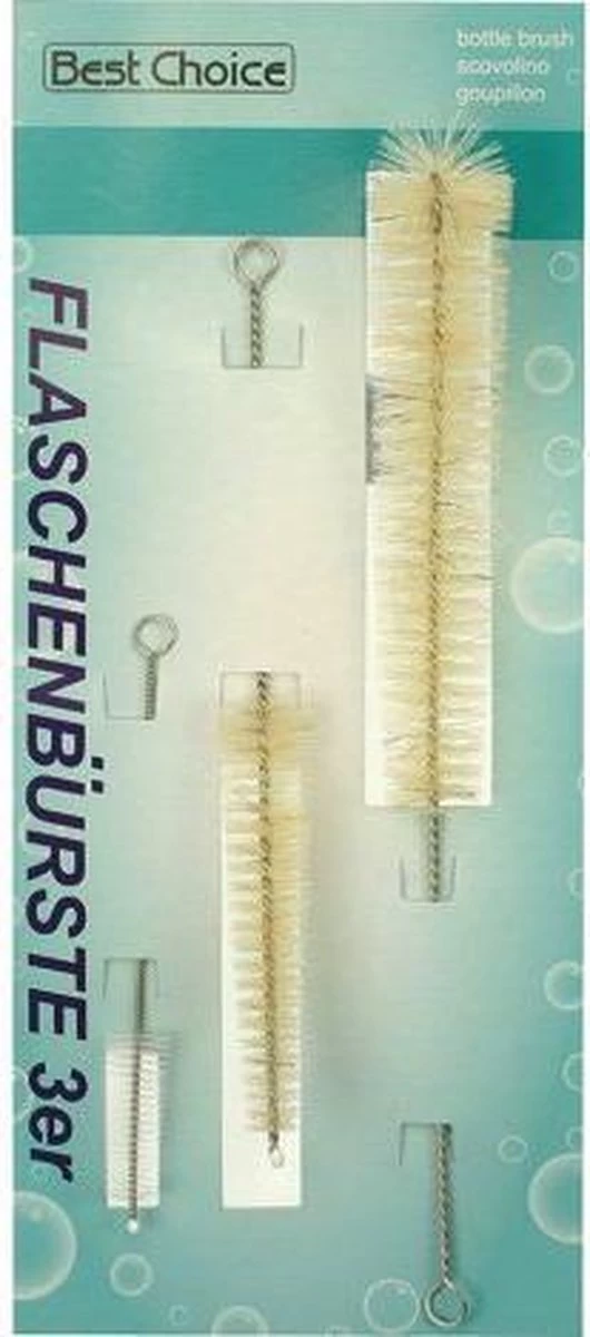 Flessenborstelset 3-Maten 3 Flessenborstelset 3-Maten
