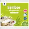 Bamboe Ovaal Matras - 72x32 Cm | Mozesmand - Kinderwagen - Wieg | Zacht Aanvoelend | 4 Cm Dik | Afneembare Hoes | Oeko-Tex® | EU-product -Babyproducten 567x1200 1