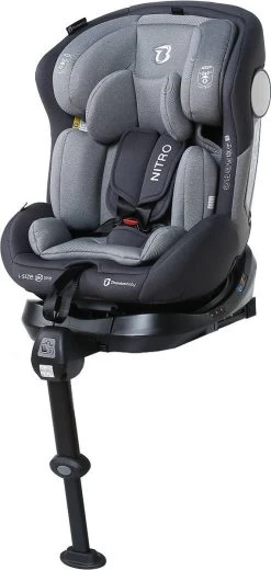 Autostoel Titanium Baby Nitro I-Size 360° 0-1-2-3 Isofix Rotation Grey -Babyproducten 570x1200