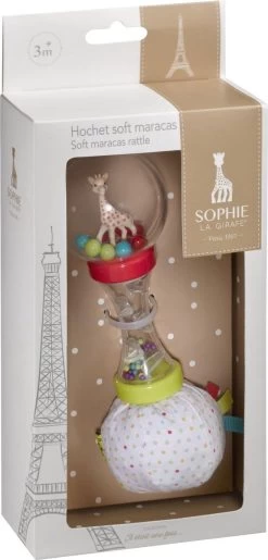 Sophie De Giraf - Rammelaar - Zachte Maracas - In Witte Geschenkdoos -Babyproducten 576x1200 1