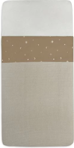 Jollein Baby Laken Ledikant 120x150cm Stargaze - Biscuit