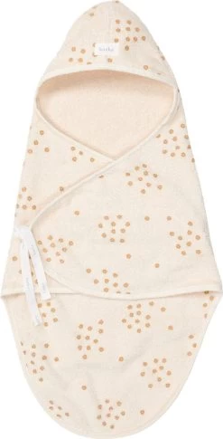 Koeka Baby Omslagdoek Newborn Flower Crown - Biologisch Katoen - Gebroken Wit