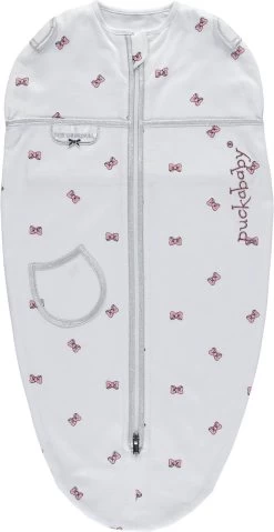 Puckababy Inbakerslaapzak Original Mini 3-6m - White Bowy -Babyproducten 619x1200 3