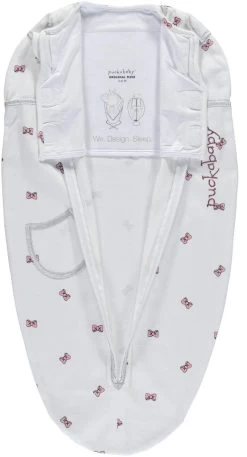 Puckababy Inbakerslaapzak Original Mini 3-6m - White Bowy -Babyproducten 648x1200 6