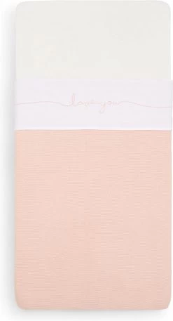 Jollein Baby Laken Ledikant 120x150cm Love You - Pale Pink -Babyproducten 649x1200 4