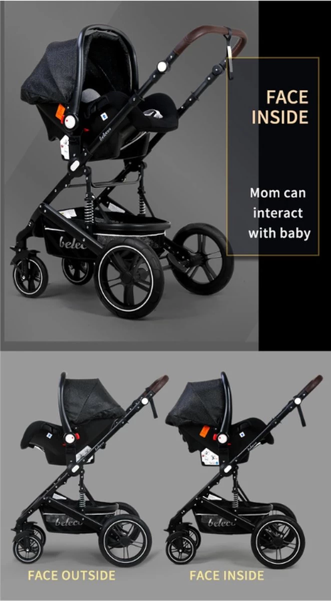 Merkloos 3 In 1 Kinderwagen - Buggy - Opklapbare Wandelwagen - Opvouwbaar - Kinderwagen 3 In 1 - Wandelwagen - Kinderwagens - Kinderwagen 3 In 1 Incl Autostoel - Wandelwagen Baby - Maxi-Cosi 8 Merkloos 3 In 1 Kinderwagen - Buggy - Opklapbare Wandelwagen - Opvouwbaar - Kinderwagen 3 In 1 - Wandelwagen - Kinderwagens - Kinderwagen 3 In 1 Incl Autostoel - Wandelwagen Baby - Maxi-Cosi - Afbeelding 6