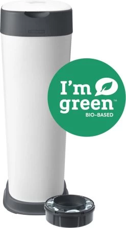 Tommee Tippee Twist & Click XL-luieremmer - Voor Maximaal 60 Luiers - Milieuvriendelijker Systeem - 1 Navulcassette - Duurzaam Geproduceerde Antibacteriële GREENFILM