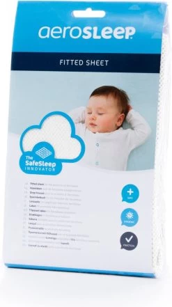 AeroSleep® Hoeslaken - Wieg - 83 X 50 Cm - Wit -Babyproducten 672x1200 5