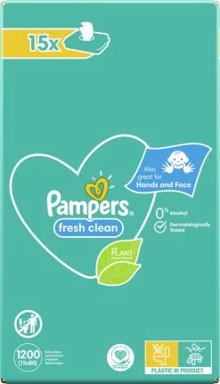 Pampers® Pampers - Fresh Clean - Billendoekjes - 3600 Doekjes - 45 X 80 -Babyproducten 688x1200 6