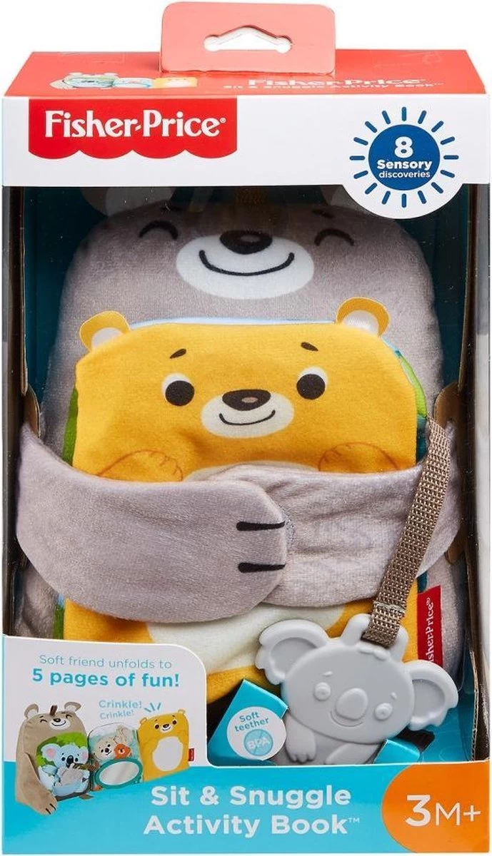 Fisher Price Fisher-Price Knuffelbaar Activiteiten Boekje Baby - Baby Speelgoed 4 Fisher Price Fisher-Price Knuffelbaar Activiteiten Boekje Baby - Baby Speelgoed - Afbeelding 2