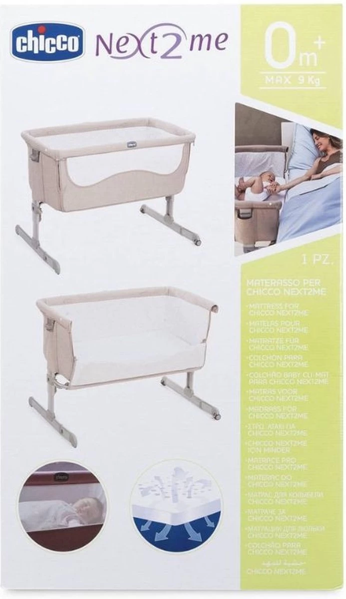 Chicco Nex2Me Matras Voor Wieg - 83x50 - Wit 4 Chicco Nex2Me Matras Voor Wieg - 83x50 - Wit - Afbeelding 2