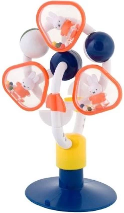 Nijntje Molen Rammelaar - Rammelaars - Sterk Kunststof - Zuignap Voor Gladde Oppevlakken - Vanaf 6 Maanden