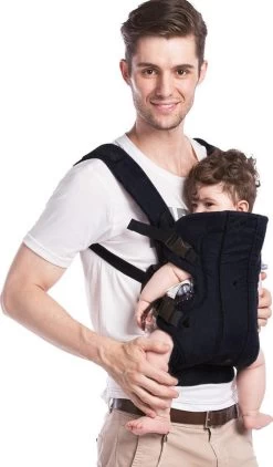 Fillikid Draagzak/Doek - 4 In 1 Ergonomische Buikdrager En Rugdrager - Zwart -Babyproducten 703x1200 5