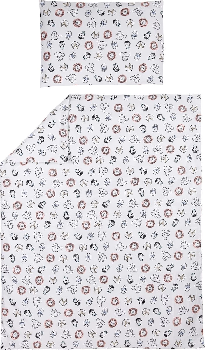 Meyco Animal Dekbedovertrek Ledikant - 100x135 Cm 3 Meyco Animal Dekbedovertrek Ledikant - 100x135 Cm